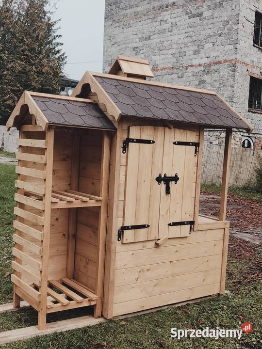Wędzarnia ogrodowa drewniana podwójne ściany świętokrzyskie