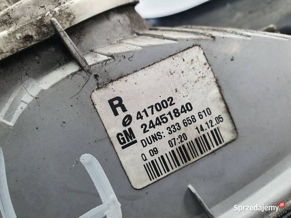 LAMPA PRAWA TYŁ OPEL ASTRA H III Pozostałe kujawsko-pomorskie Lipno