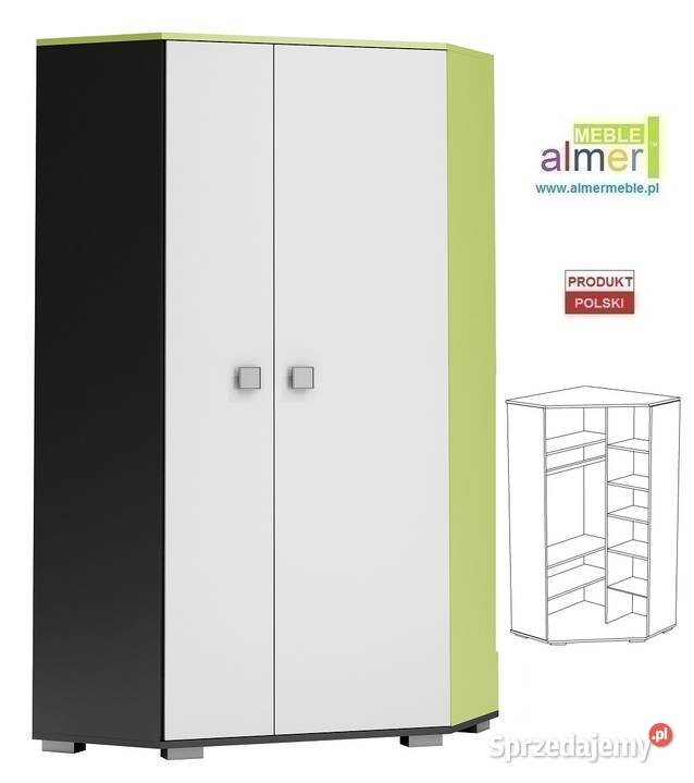 GREEN Y17 szafa narożna młodzieżowa 95x95 w190 Tychy