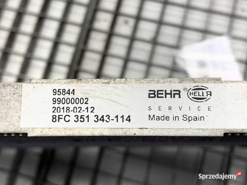 CHŁODNICA KLIMATYZACJI VW PASSAT B8 20 150 Wentylatory chłodnic klimatyzacji