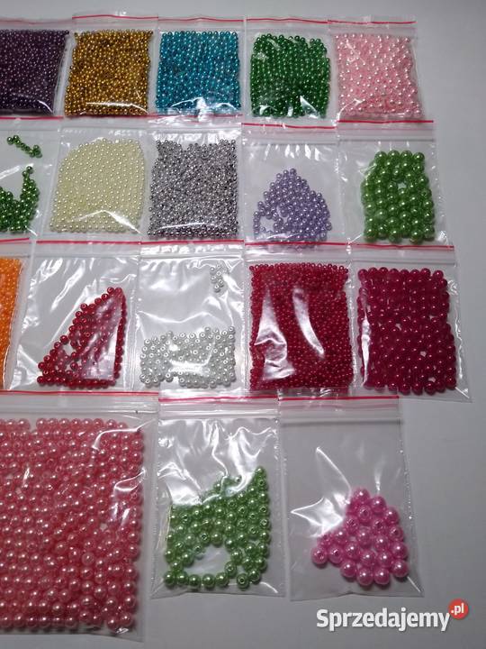 Perełki Koraliki 26 rodzajów Zestaw 346 g Gdańsk sprzedam