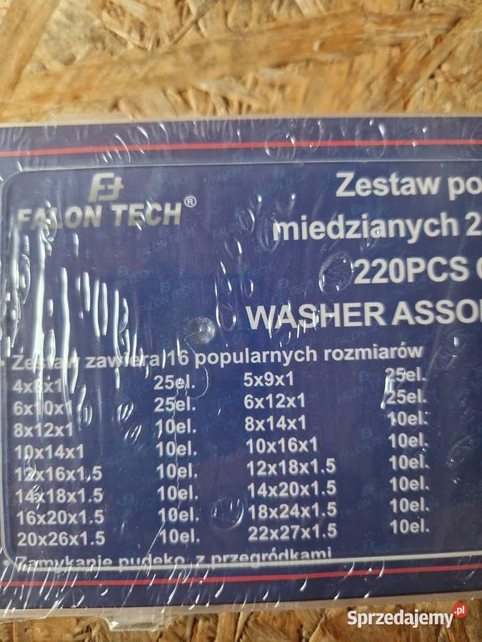 ZESTAW 220 PODKŁADKI MIEDZIANE USZCZELKI MIEDŹ Głogowa