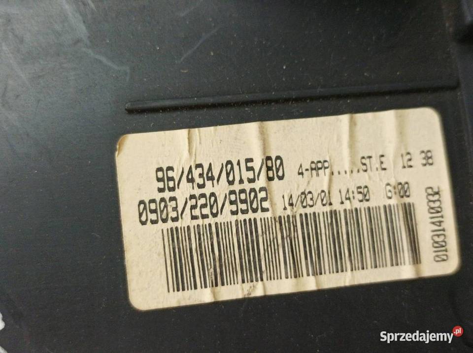 LICZNIK 9643401580 11 B Peugeot 206 I 19982010 osobowe