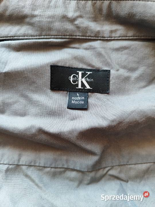 Calvin Klein koszula męska L szara Wielka Wieś