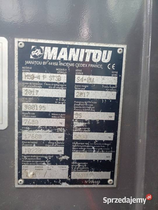 Manitou m504 4x4 2017 Dąb Polski