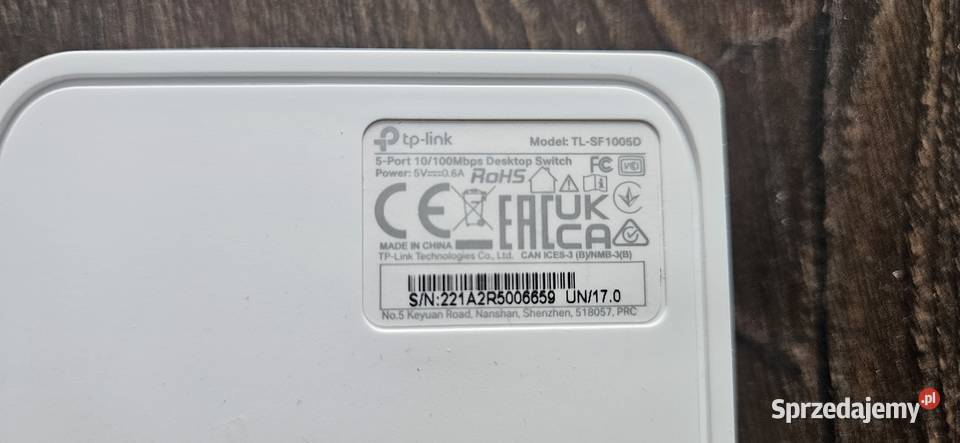 Switch TPLink TLSF1005D Elektronika Książenice