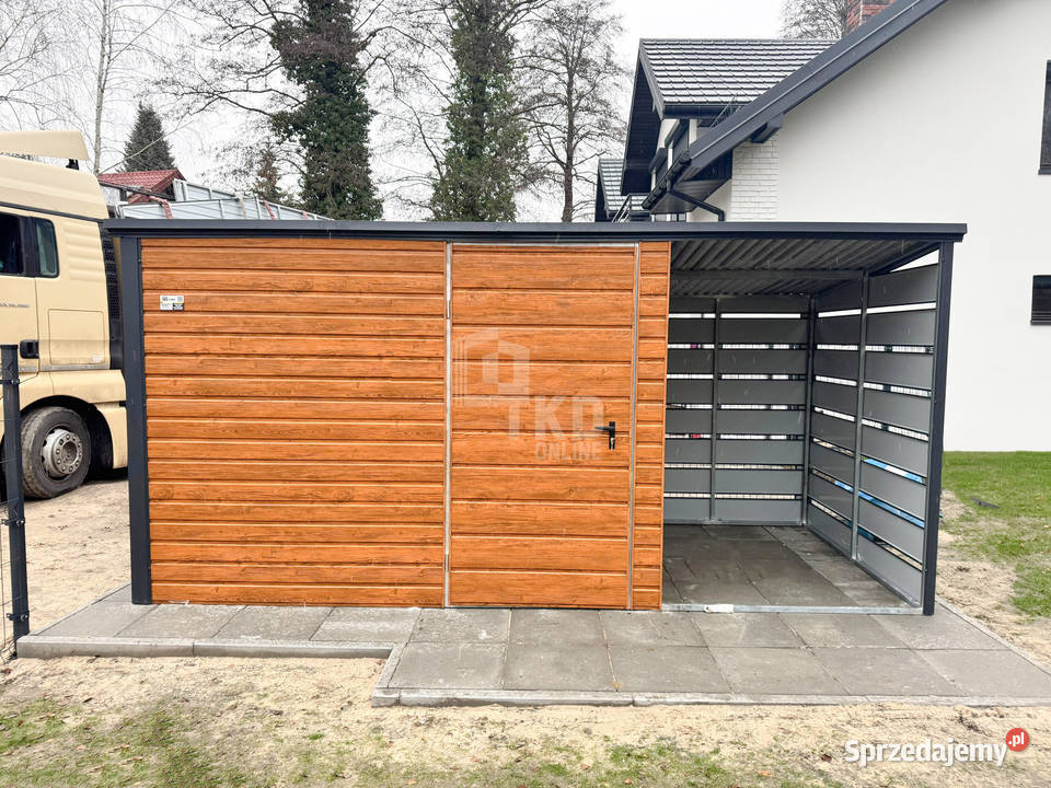 Schowek domek ogrodowy 3x2m wiata 15m drzwi Wisła