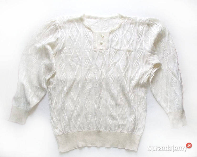 ecru sweter kremowy sweter jasny sweter kremowa Opole