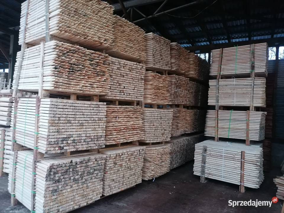 paliki do Drzewek palisady drewniane toczone Wolbrom