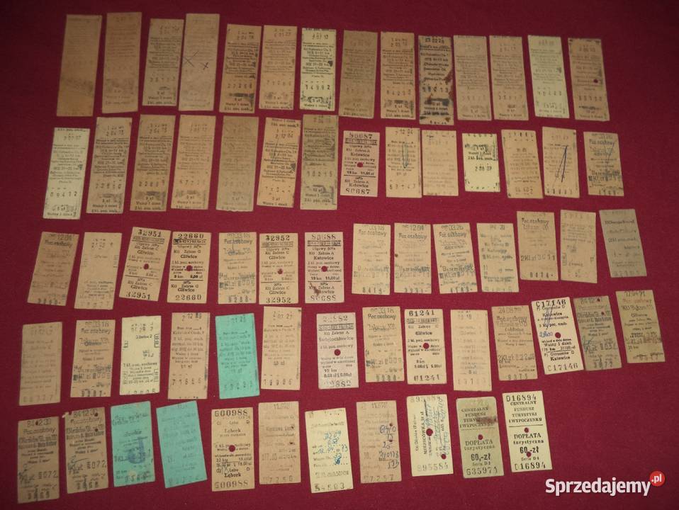 PKP bilet kartonikowy Lwów rozkład jazdy Pozostałe śląskie sprzedam