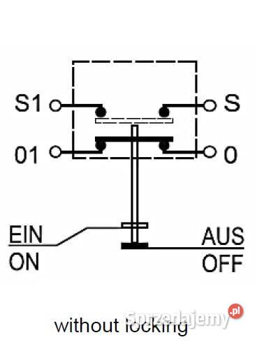 Przełącznik przyciskowy Quick okrągły żółty Pozostałe Kamionna