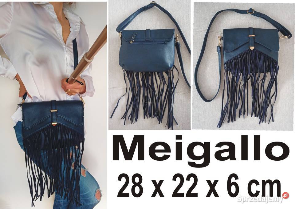 Granatowa torebka Meigallo 28 x 22 x 6 Radzyń Podlaski
