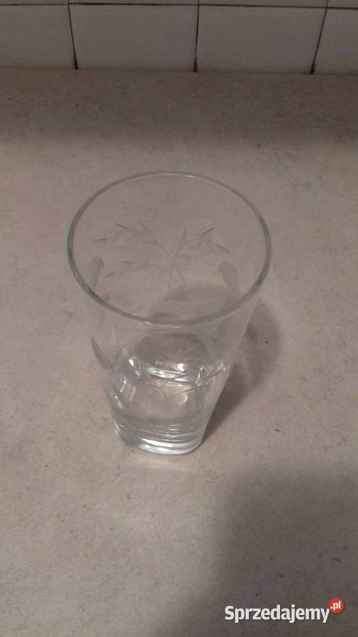 Szklanki wysokie kryształowe Vintage do przezroczysty Kraków sprzedam