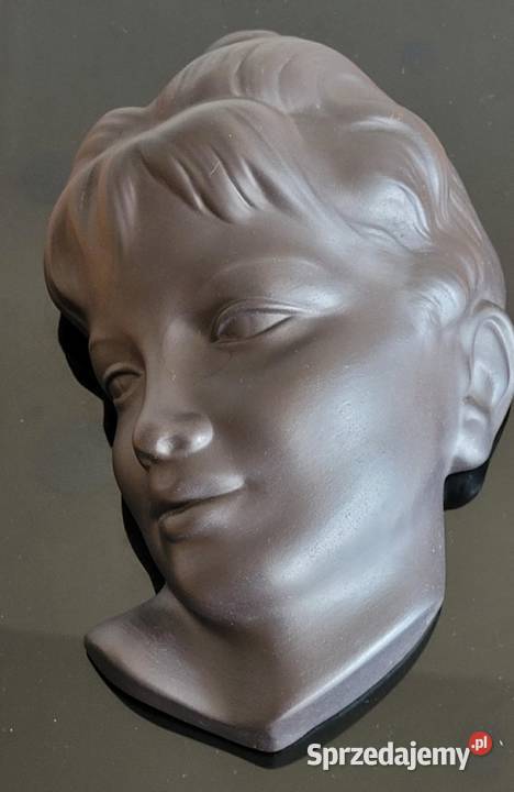 Kolekcjonerska ceramiczna maska relief model Kraków