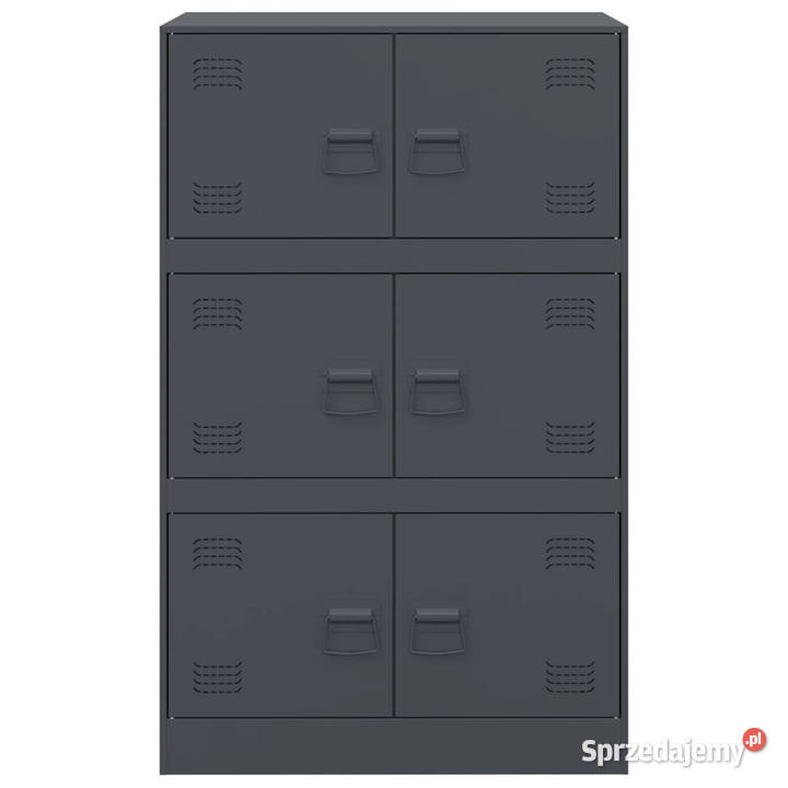 Szafka boczna antracytowa 67x39x107 stal