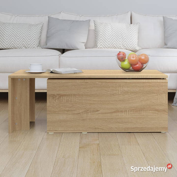 Stolik kawowy dąb sonoma 150x50x35 materiał Warszawa