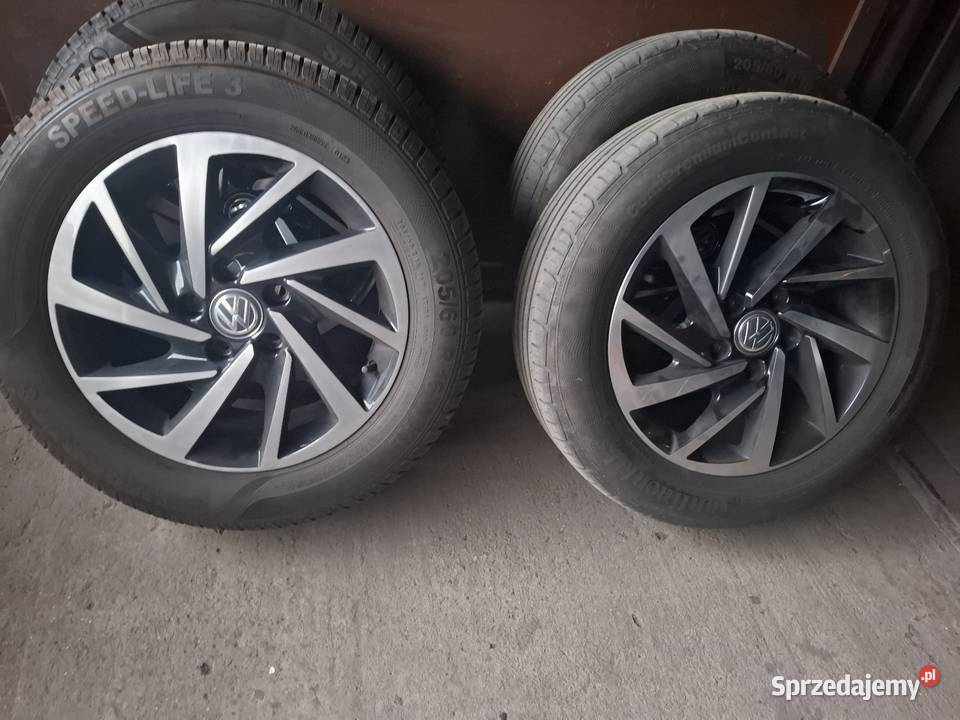 Sprzedam koła 5x112 205 60 16 vw Samochodowe Nowy Tomyśl sprzedam