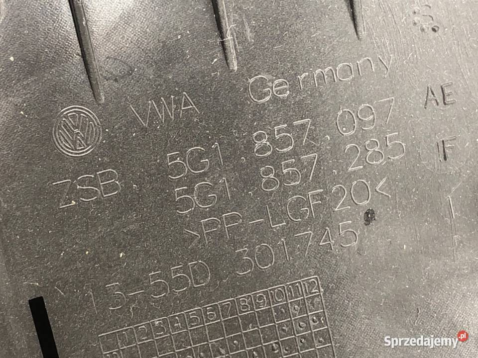 SCHOWEK PASAŻERA VW GOLF VII Hatchback