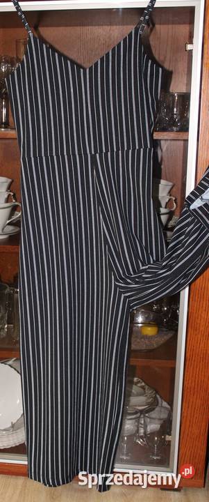 Kombinezon czarnobiały letni na ramiączkach Odzież damska Suwałki