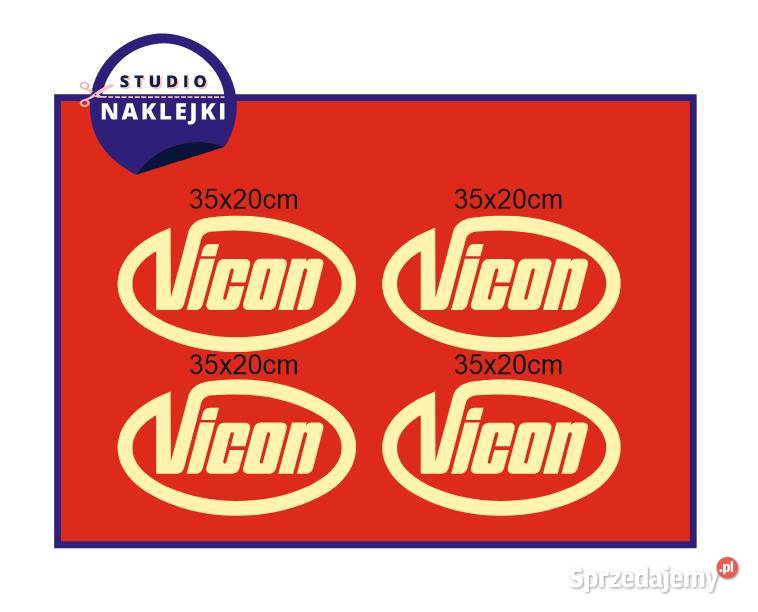 Naklejki Vicon 35x20 4 prasa kosiarka rozsiewacz mazowieckie Nowy Dwór Mazowiecki sprzedam