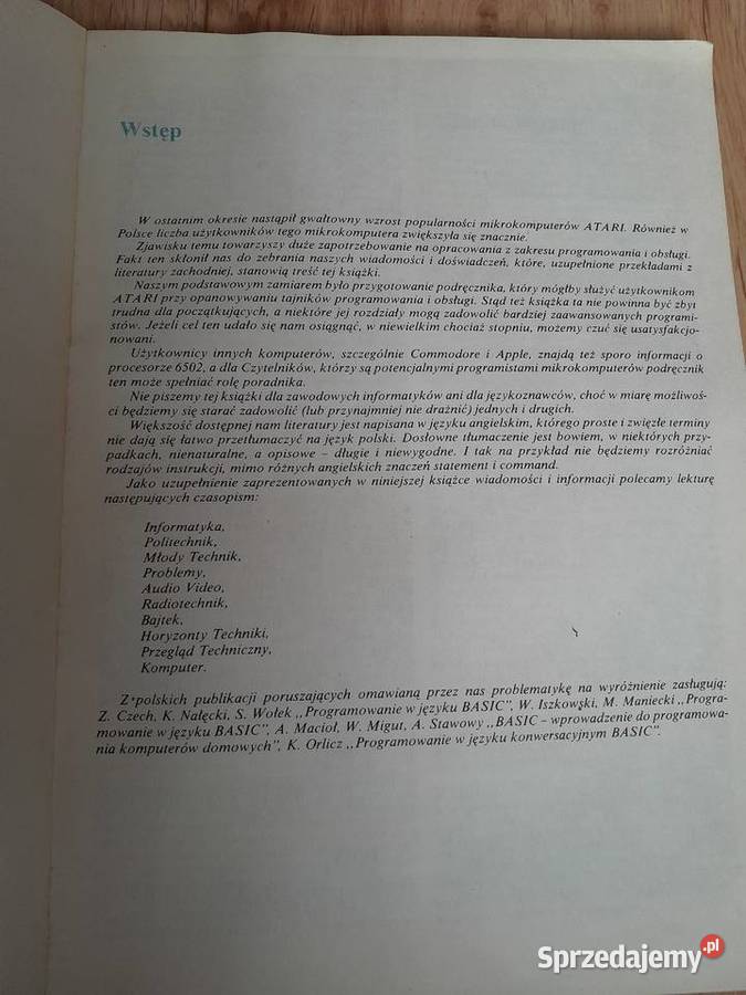 Atari Basic podręcznik programowania Polkowice