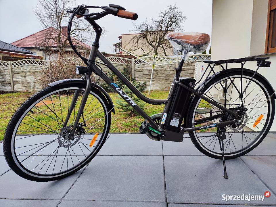 Rower elektryczny z bagażnikiem Fujita City Ostrów Wielkopolski