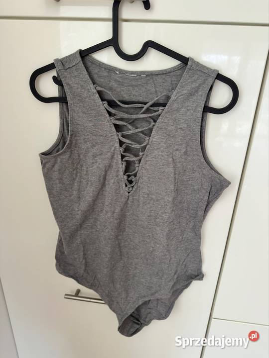 Szare body z wiązaniem Inna marka Body i gorsety pomorskie Gdańsk