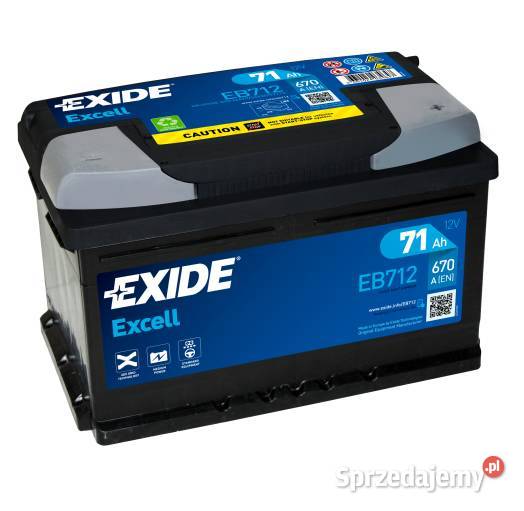 Akumulator Exide Excell 71Ah 670A PRAWY PLUS Warszawa