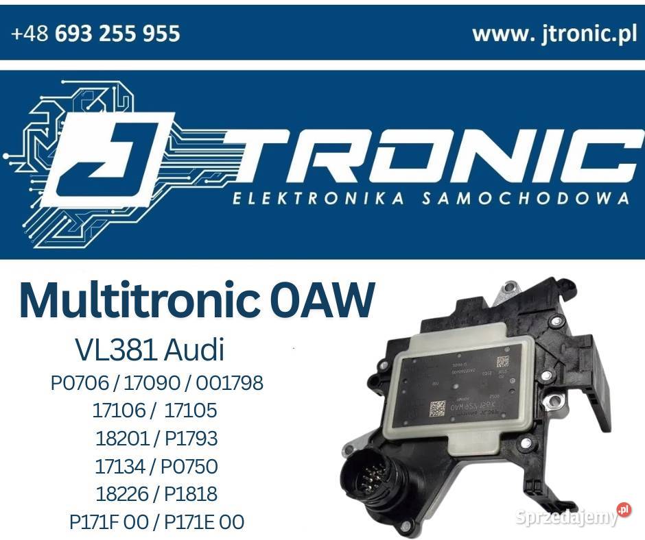 Regeneracja sterownika Multitronic Audi łódzkie Wieluń