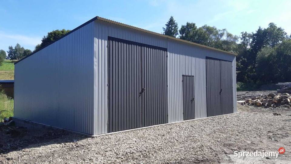 Garaż Blaszany Drewnopodobny 11x6m WIATA HALA