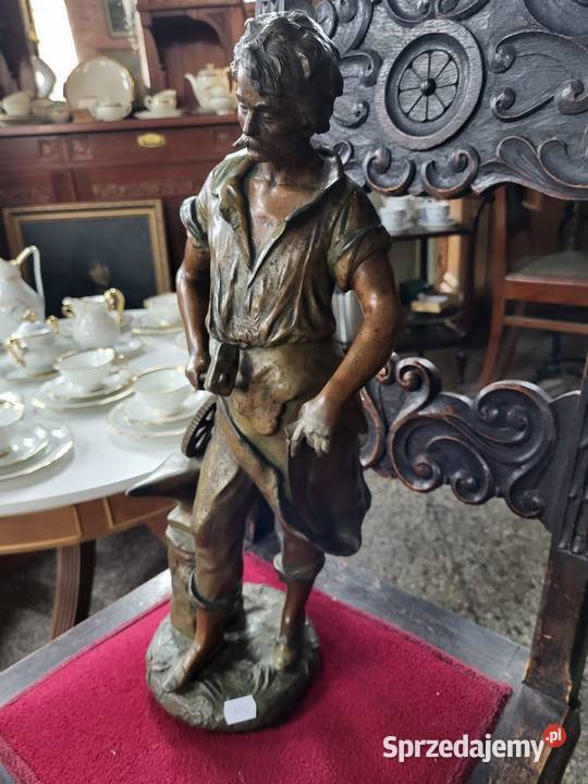 Figur kowala z cynkalu Rybnik