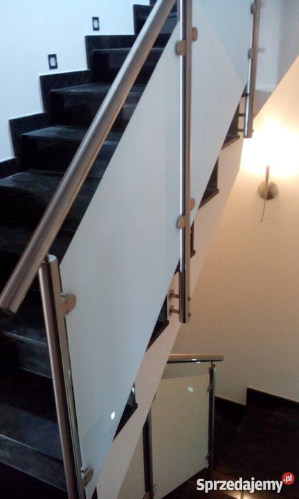barierki balustrady nierdzewne z szybą Kęty