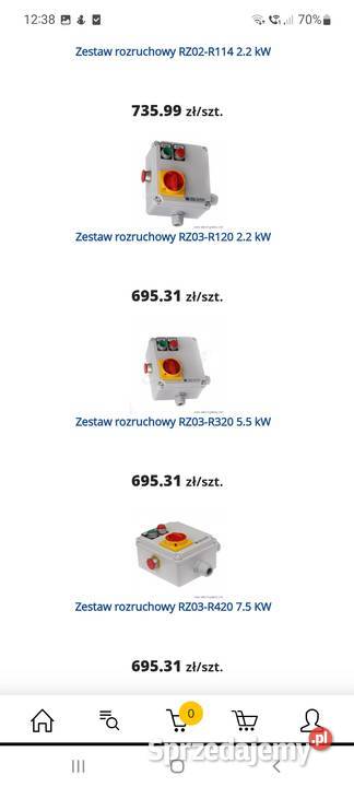Zestaw rozruchowy ZR 03 400V wysyłka Budownictwo i akcesoria Ścinawa