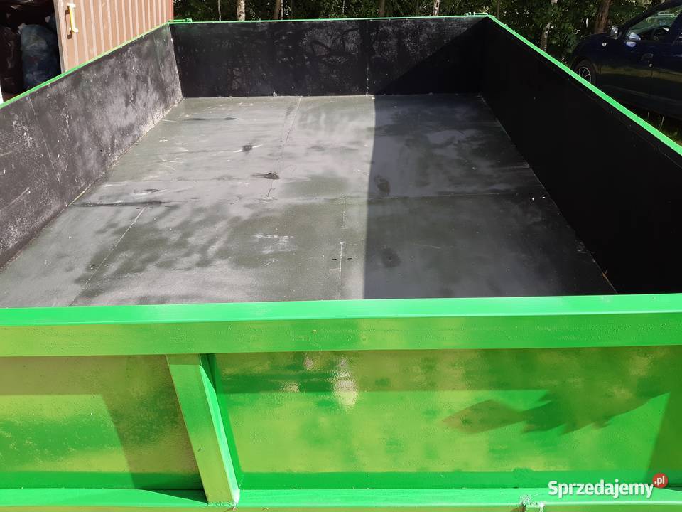 Przyczepa Jednoosiowa z kiprem na boki nieuszkodzony Przyczepy rolnicze podkarpackie Wielopole Skrzyńskie