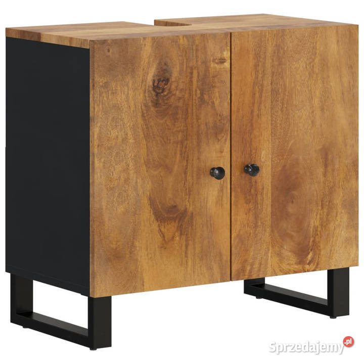 Szafka umywalkowa 62x33x58 mango i materiał