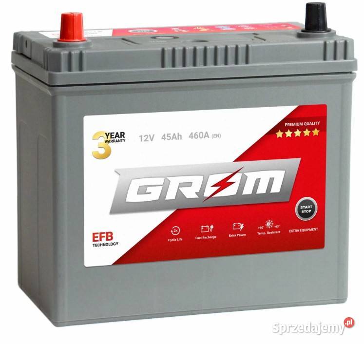 Akumulator GROM EFB STARTSTOP 45Ah 460A Japan osobowe Wałbrzych sprzedam