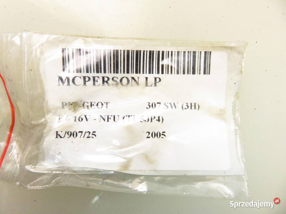 MCPERSON LEWY PRZEDNI PEUGEOT 307 16 16V osobowe