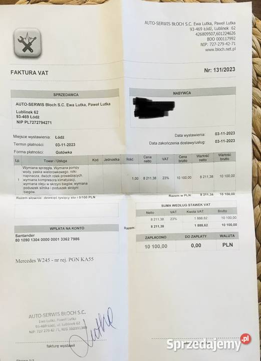 Mercedes W245 B180 CDI Klasa B Konstantynów Łódzki