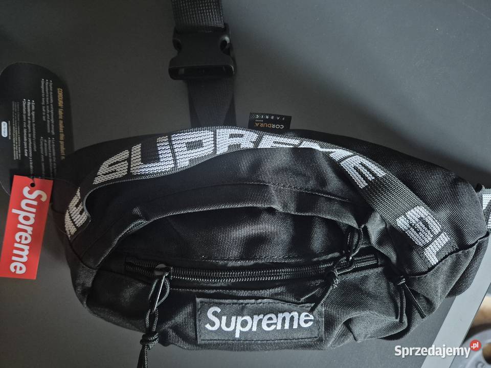 Supreme nerka saszetka czarna waist bag z metką dolnośląskie Wrocław