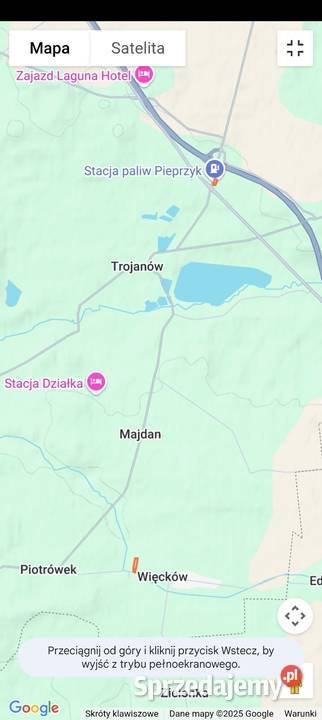 Siedlisko 06h 100 Wawa S17 Więcków sprzedam