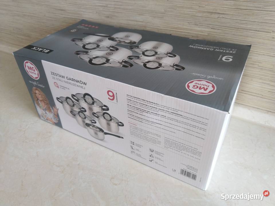 NAJTANIEJ Zestaw Garnków 9el Garnki Pokrywki Zabrze