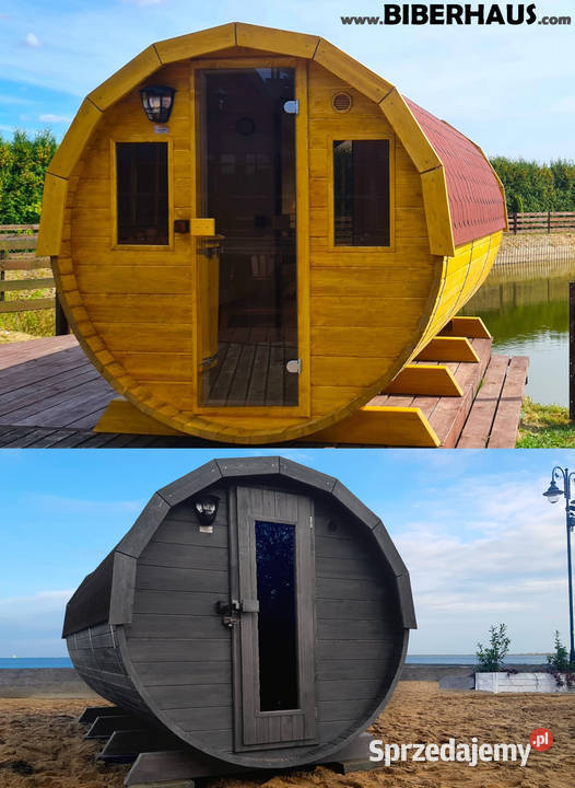 SAUNA Ogrodowa 400 PRZEBIERALNIA Beczka 500L małopolskie Nowy Targ