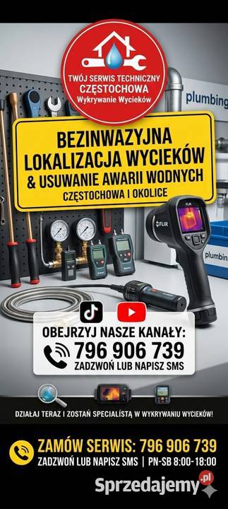 Wycieków Wody Wykrywanie Przecieków BEZ KUCIA Pozostałe usługi Dąbrowa Górnicza