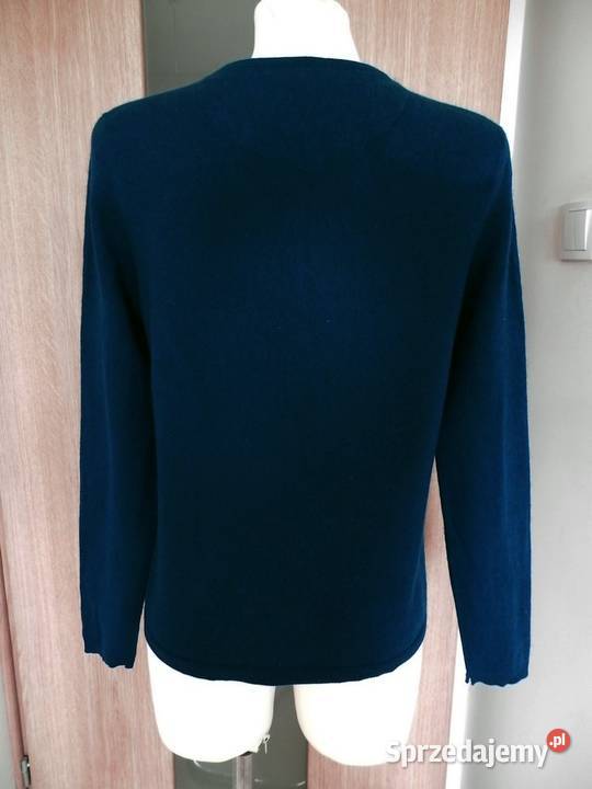 Sweter Kaszmirowy 100 Kaszmir Kardigan Wełniany Łomża