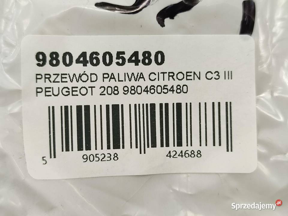 PRZEWÓD PALIWA CITROEN C3 III SX 2016 ORYGINALNY lubelskie sprzedam