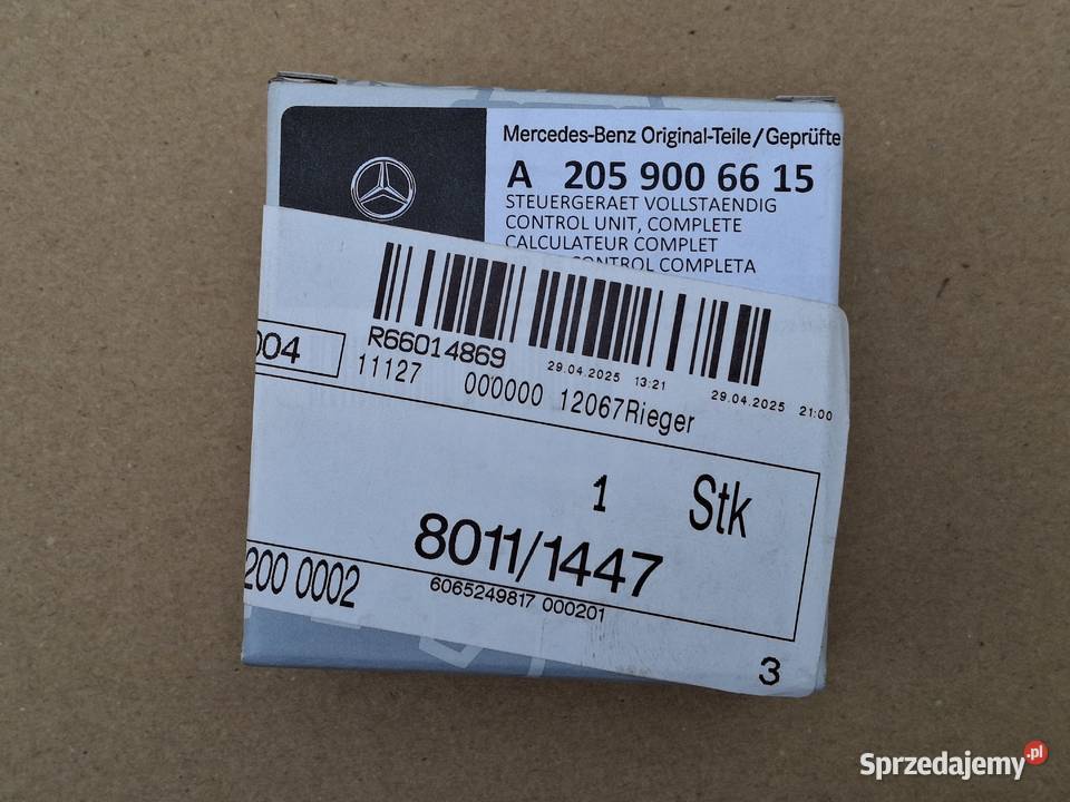 MERCEDES CKLASA W205 CZUJNIK SENSOR DESZCZU NOWY Bieleń sprzedam