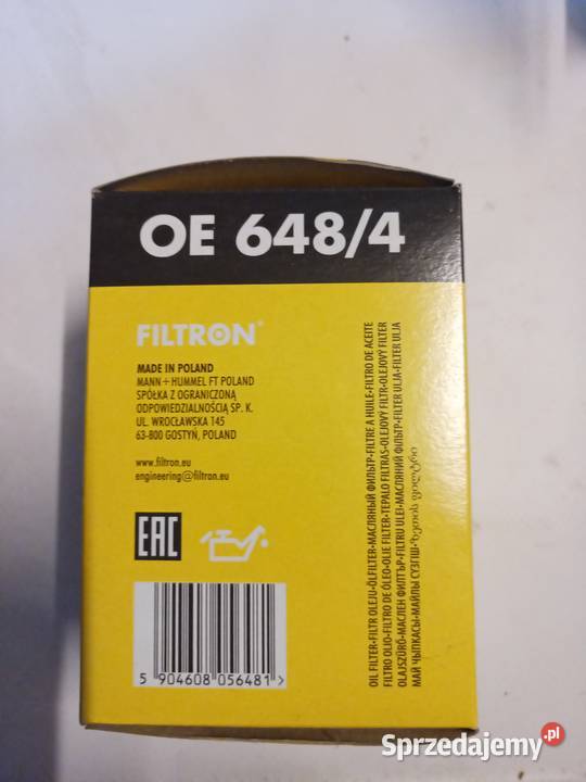 filtr oleju OE 6484 Oleju sprzedam