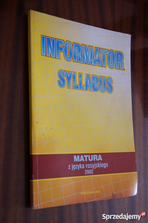 Informator Syllabus matura z języka rosyjskiego Parczew