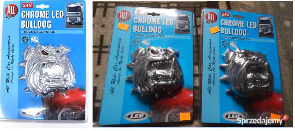 Dekoracje Led AllRide Bulldog chrom 2 sztuki ciężarowe Pozostałe Skarżysko-Kamienna