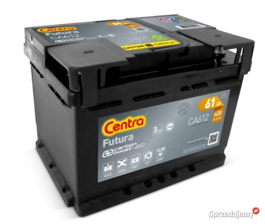 Akumulator Centra FUTURA 61Ah 600A PRAWY PLUS małopolskie Kraków